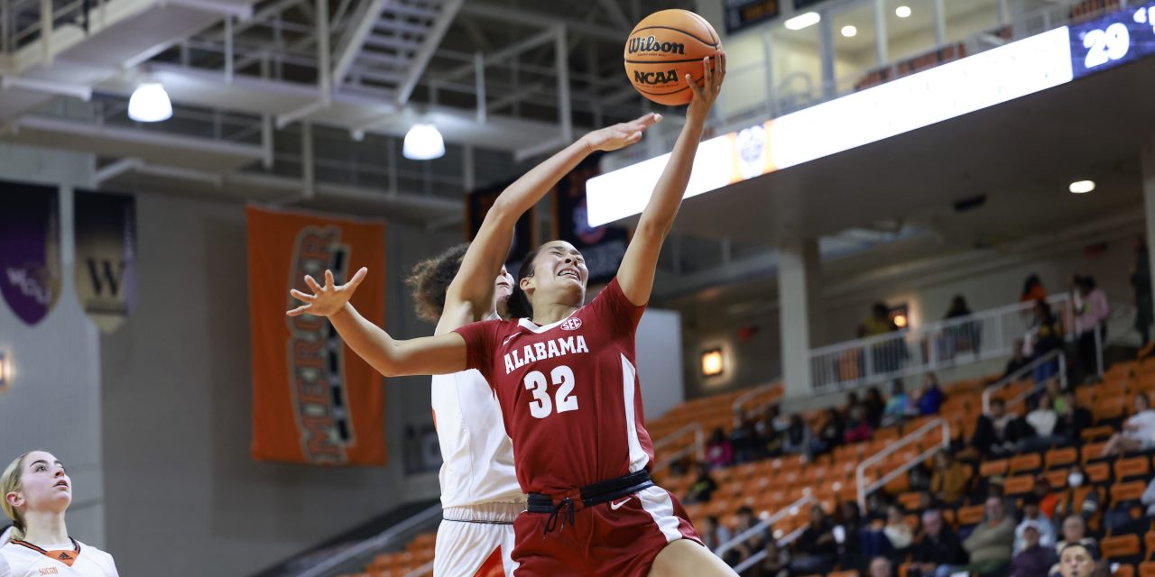 Alabama’s Defense Downs Mercer on the Road, 88-52