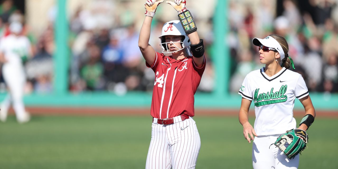 Alabama Defeats Marshall to close out Doubleheader