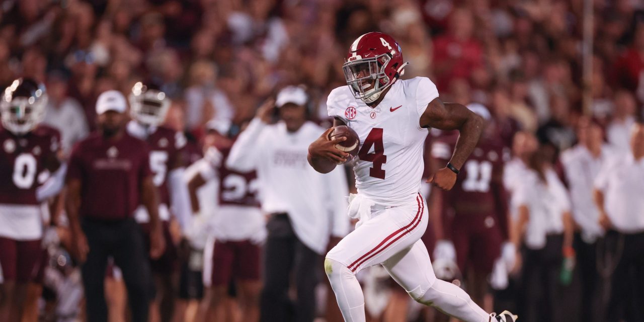 Milroe continues progression, Alabama silence the cowbells in Starkville