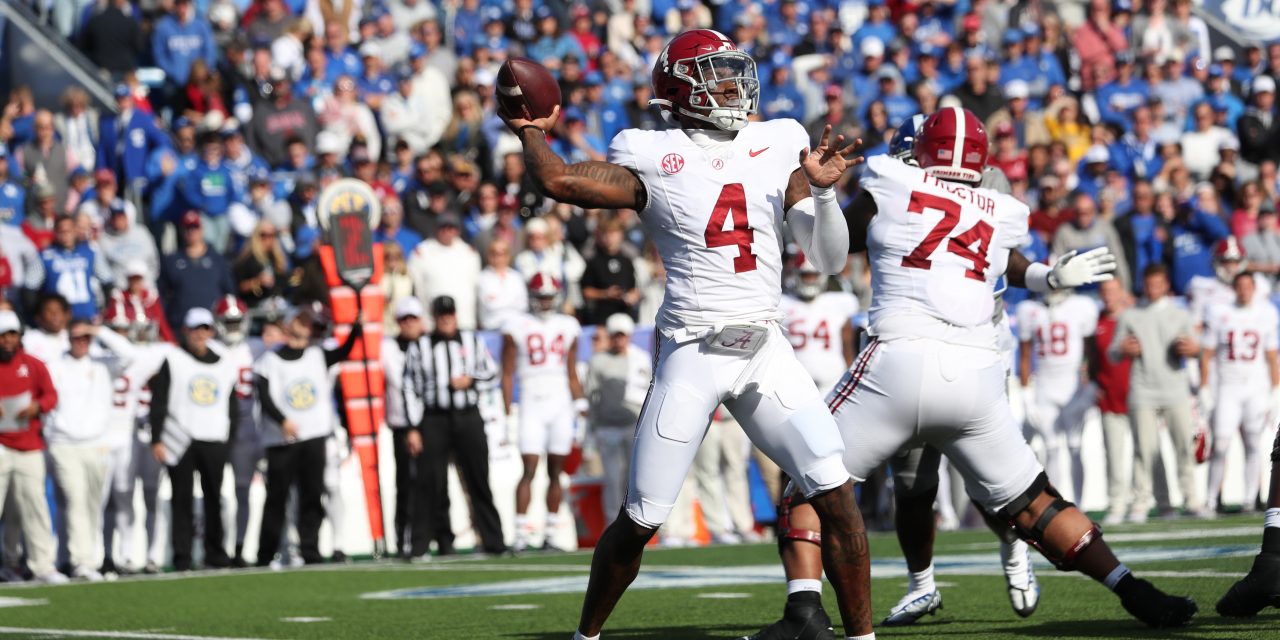 He’s no RB: Milroe’s dominant performance helps Alabama win SEC West
