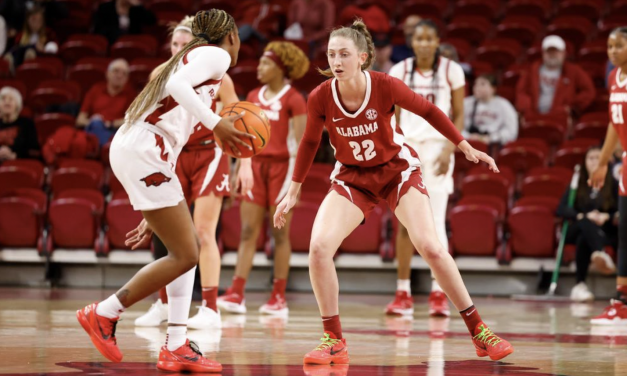 Alabama gets their revenge against Arkansas behind Barker, Weathers double doubles
